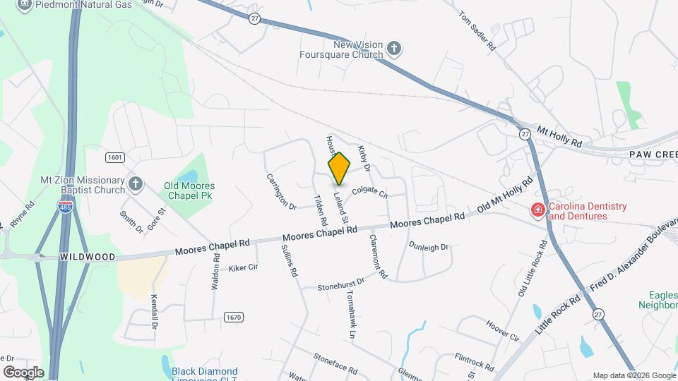 423 Leland St Map and Location Details