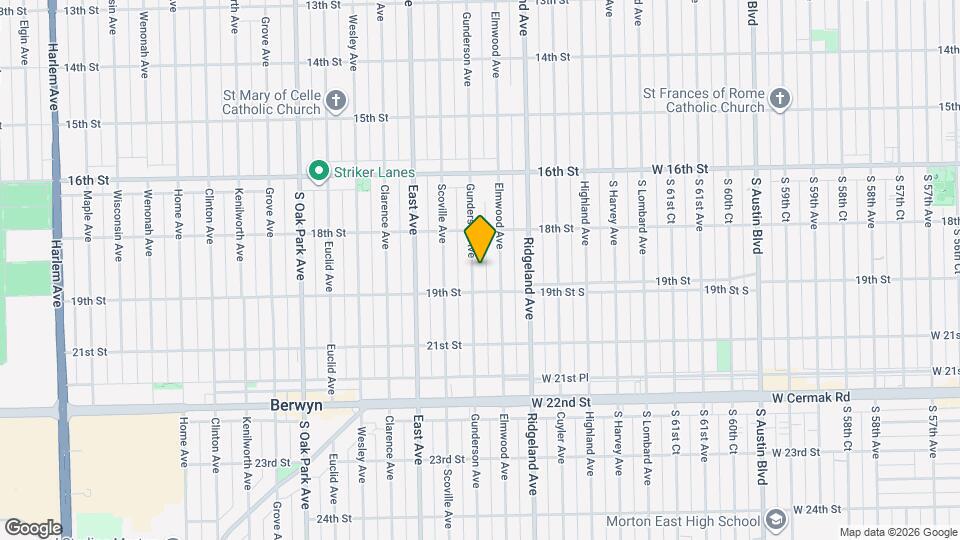 1833 Gunderson Ave, Unit #1 Map and Location Details