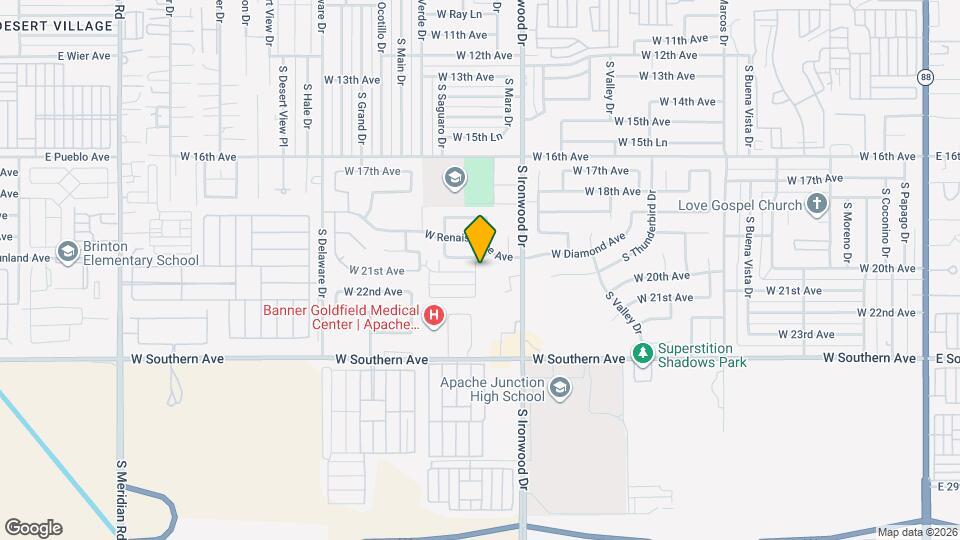 2055 S Saguaro Dr Map and Location Details