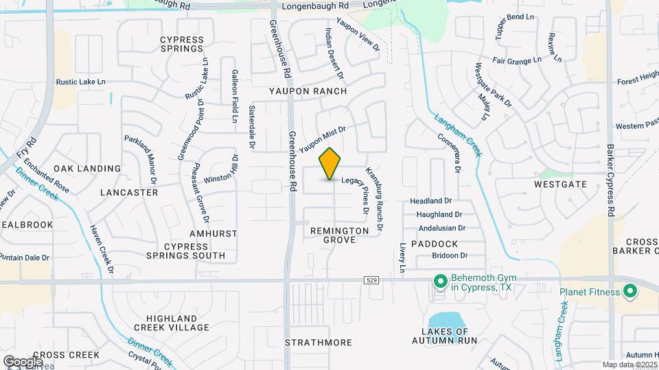 7607 Legacy Pines Dr Map and Location Details