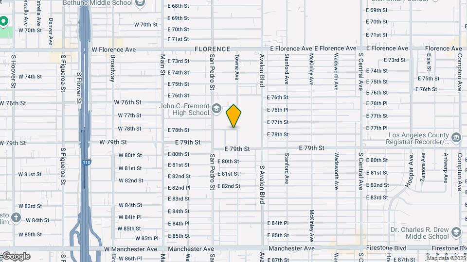 7803 Towne Ave Map and Location Details