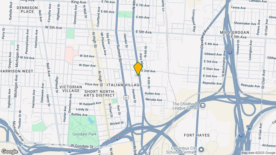 907 N 4th St Map and Location Details