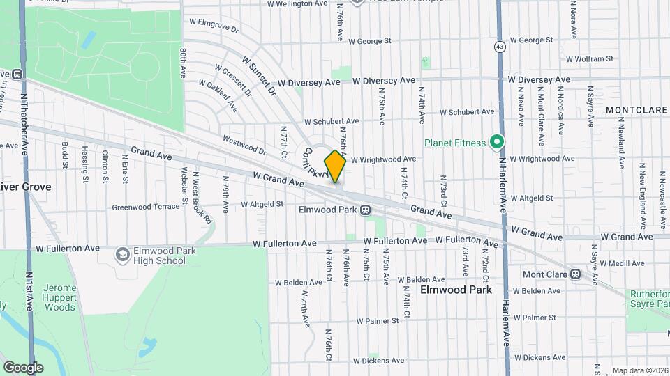 7610 W Grand Ave Map and Location Details