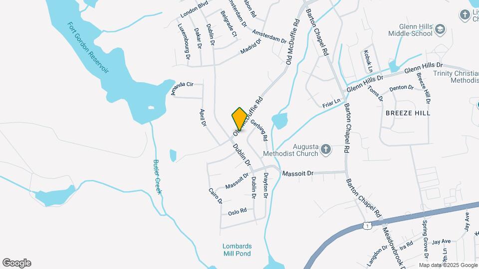 3612 Old McDuffie Rd Map and Location Details