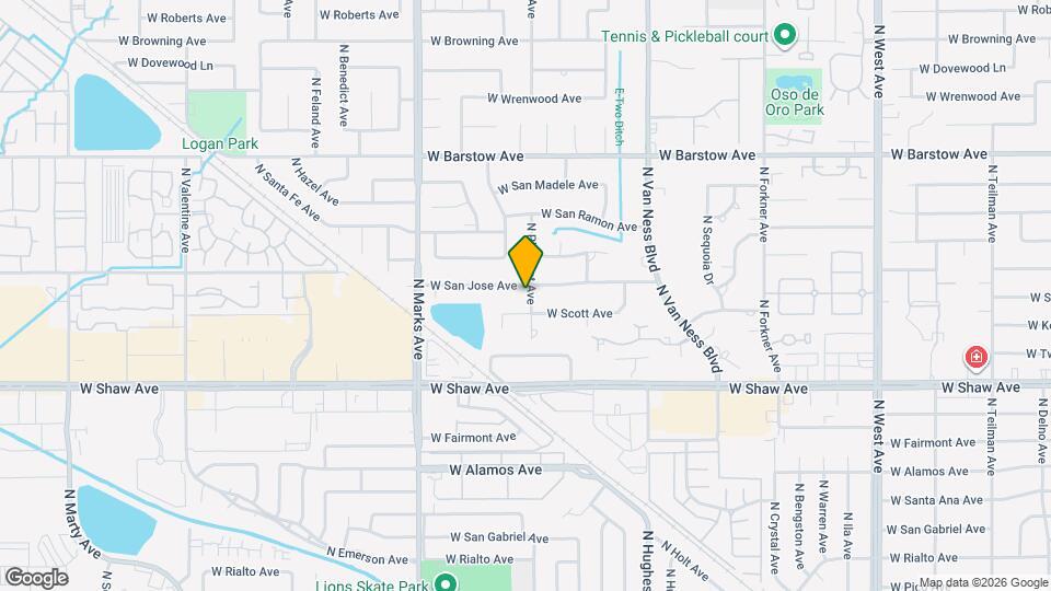 5167 N Pleasant Ave Map and Location Details