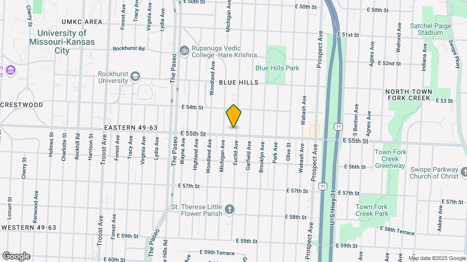 1916 E 55th St Map and Location Details