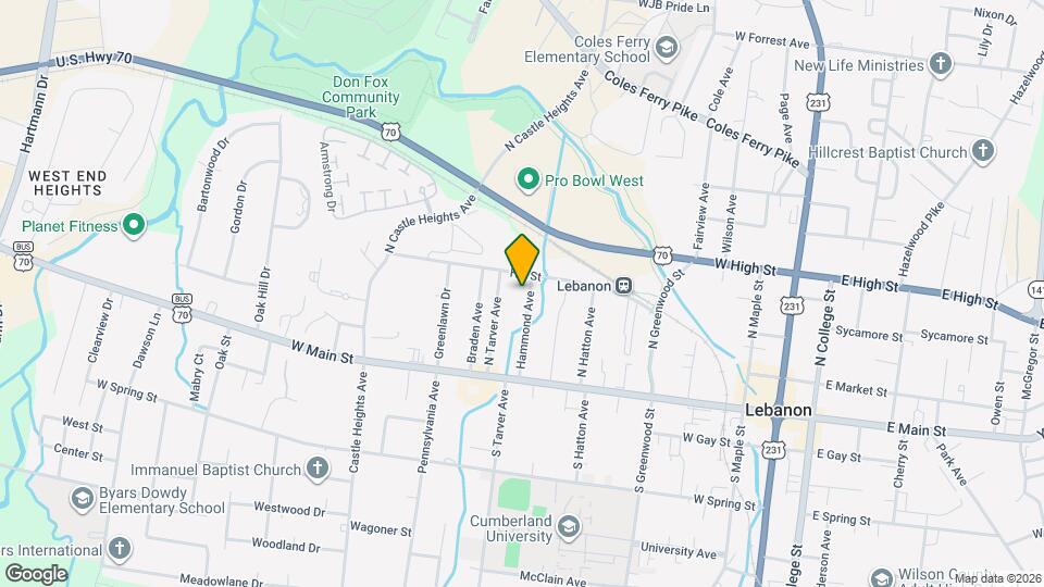 122 Hammond Ave Map and Location Details