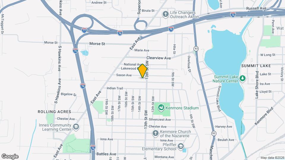 873 Jason Akron Map and Location Details