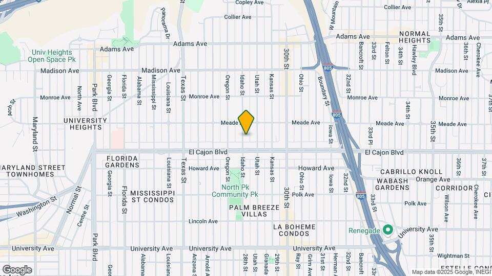 4343 Idaho St Map and Location Details