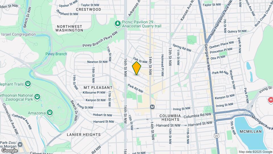 1468 Newton St NW Map and Location Details