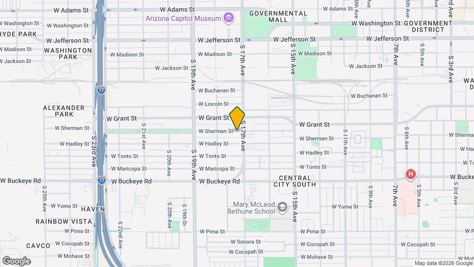 1709 W Sherman St Map and Location Details