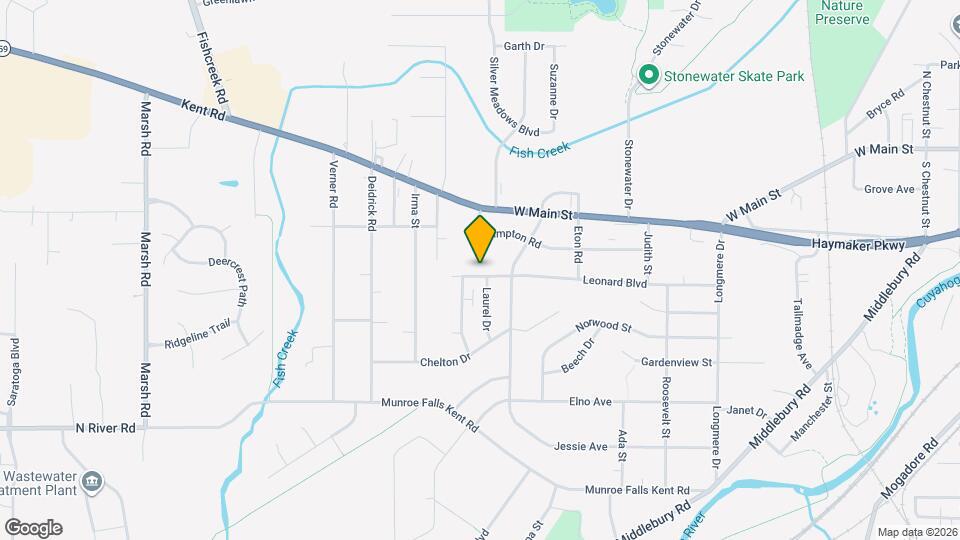 1245 Overbrook Dr Map and Location Details