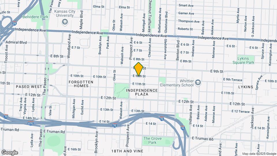 2623 E 10th St Map and Location Details