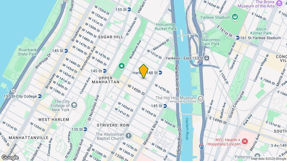210 W 147th St Mapa y Detalles de la Ubicación