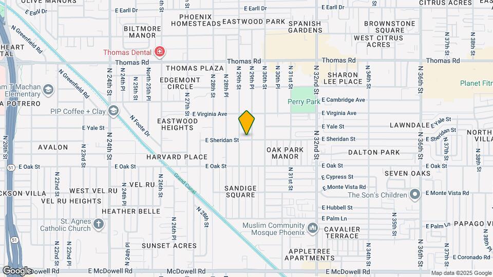 2914 E Sheridan St Map and Location Details