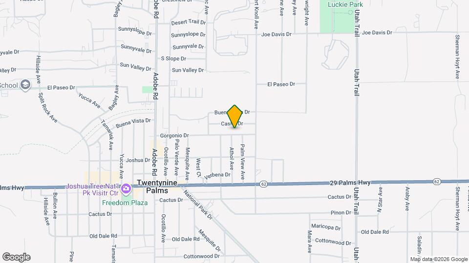 74006 Gorgonio Dr Map and Location Details