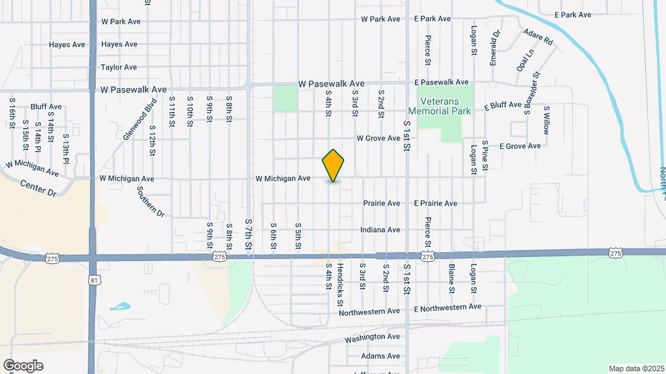 1005 S 4th St Map and Location Details