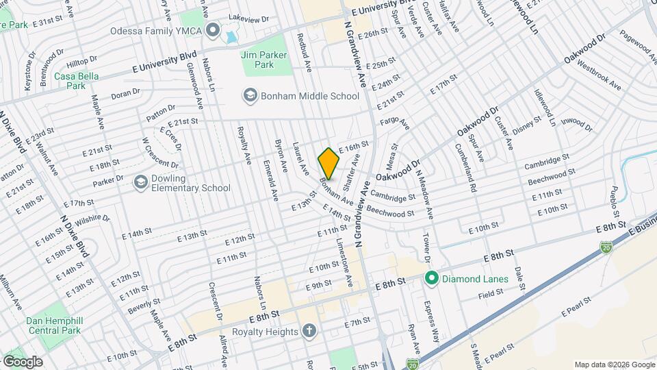 1300 Bonham Ave Map and Location Details