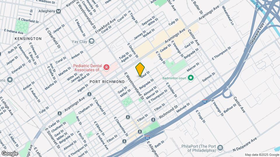 3347 Gaul St, Unit 1 Map and Location Details