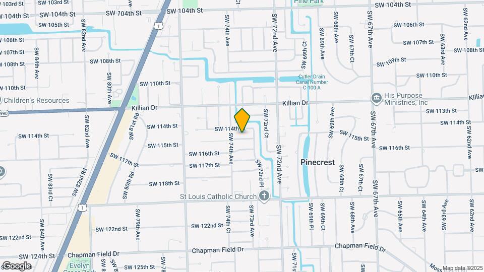 7361 SW 115th St Map and Location Details