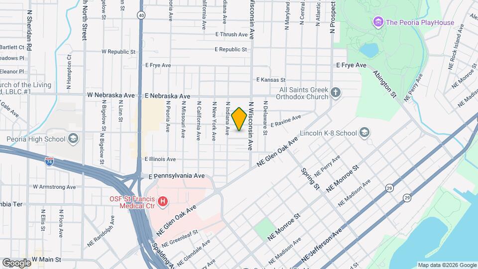 717 E La Salle St Map and Location Details