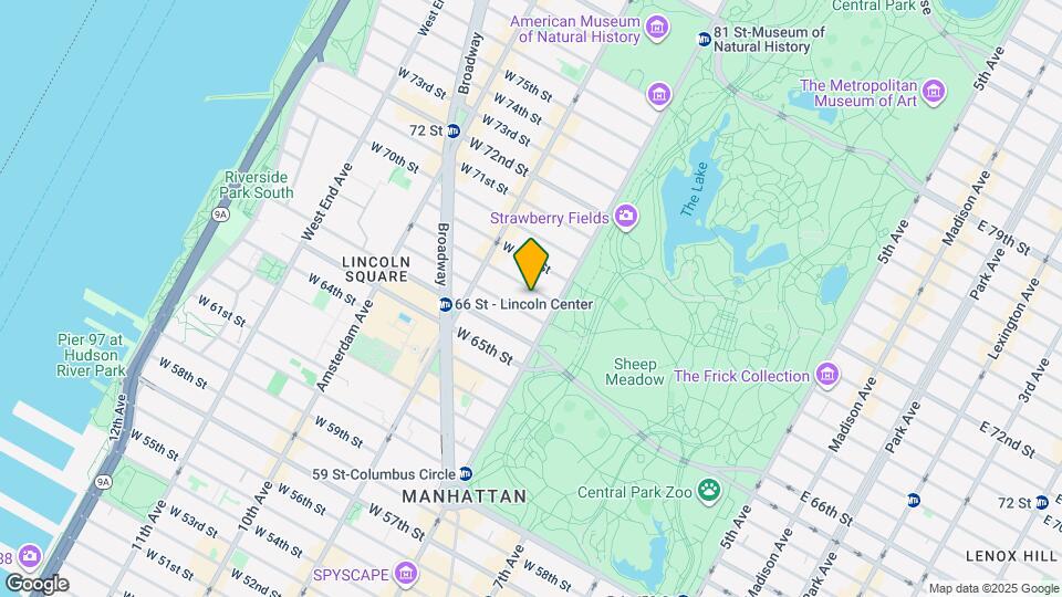 22 W 68th St Map and Location Details