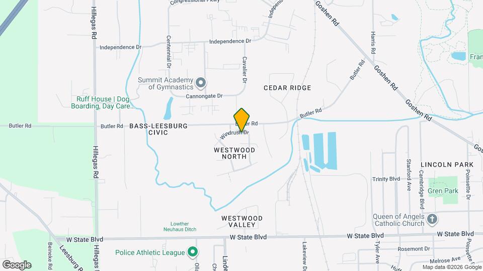 2811 Windrush Dr Map and Location Details