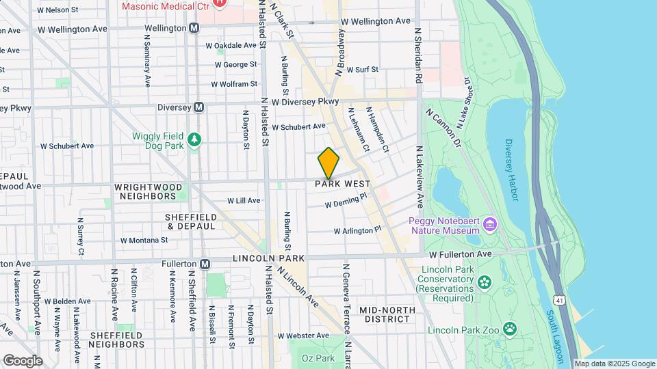 659 W Wrightwood Ave, Unit M00B Map and Location Details