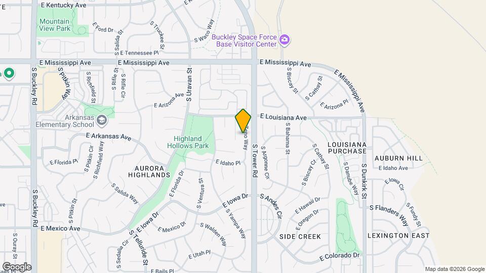 1365 S Zeno Way Map and Location Details