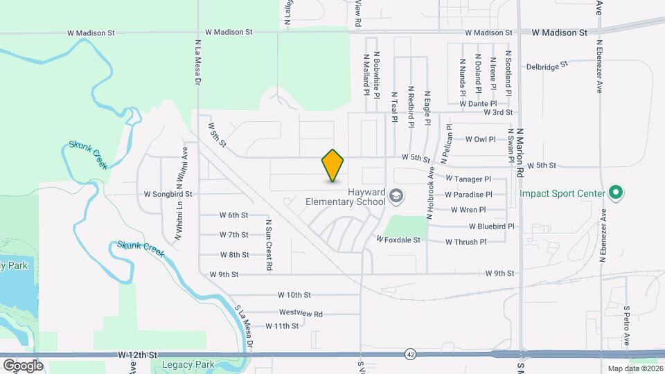 6516 W 6th Pl. Map and Location Details