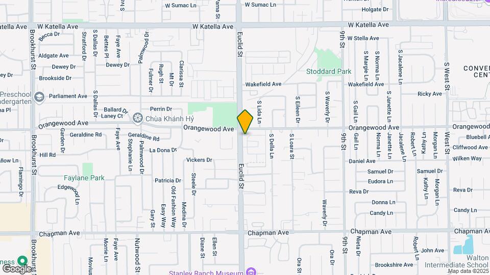 2118 S Euclid St Map and Location Details