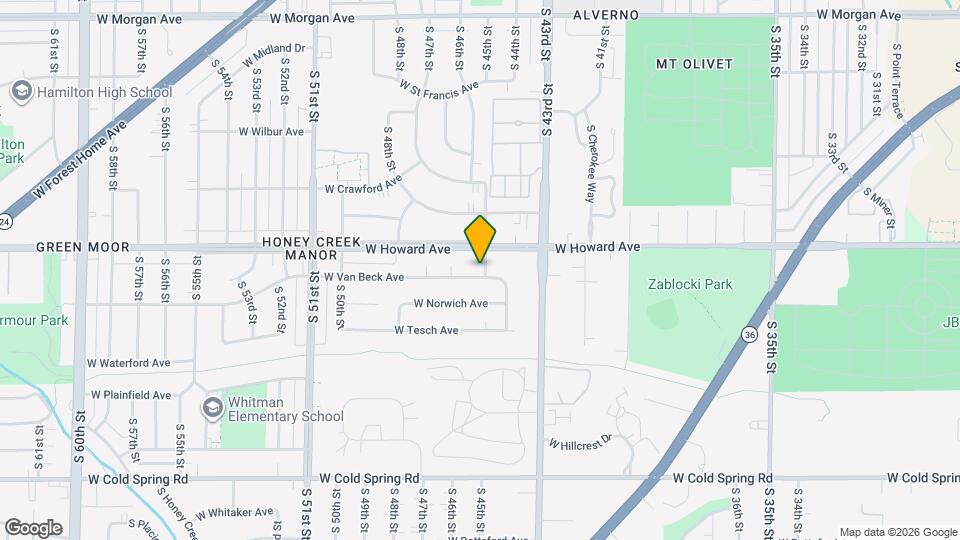 3919 S 45th St Map and Location Details