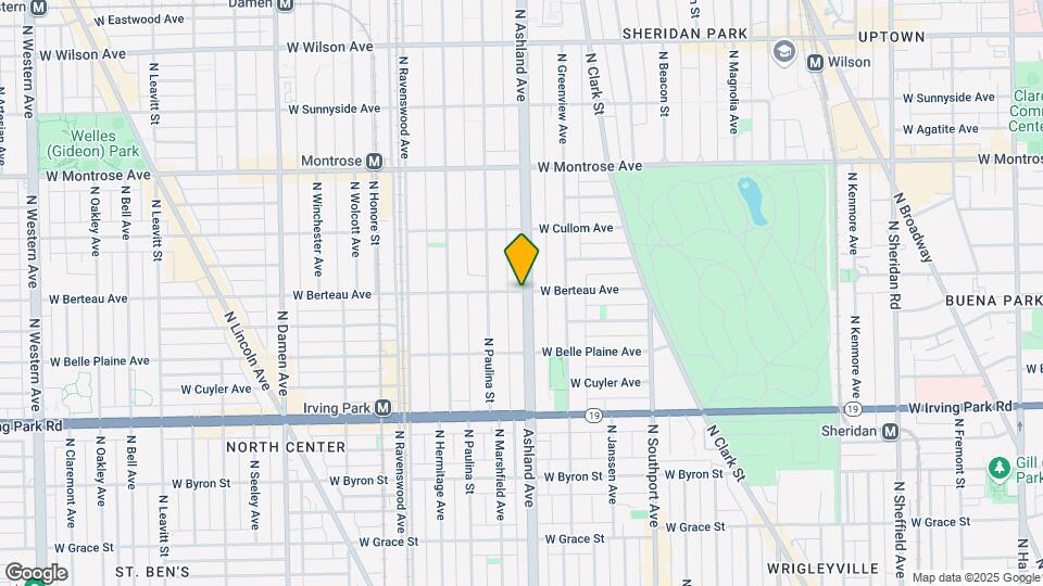 1603 W Berteau Ave, Unit 2 Map and Location Details