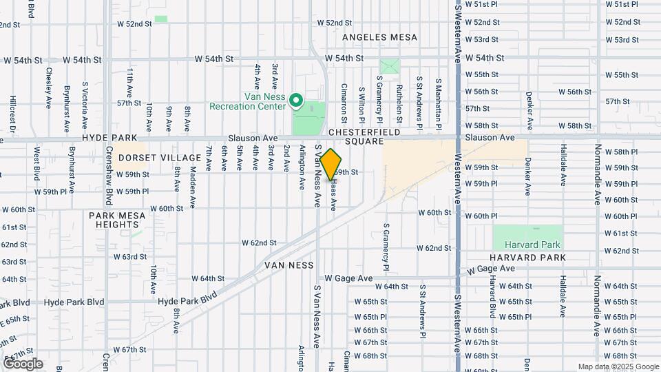 5923 Haas Ave Map and Location Details
