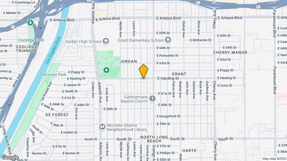 1114 E Harding St Map and Location Details