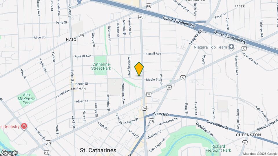 55 Maple St, Unit Upper Map and Location Details