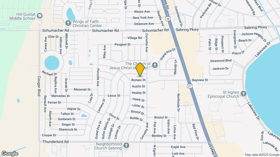 3404 Romeo St Map and Location Details