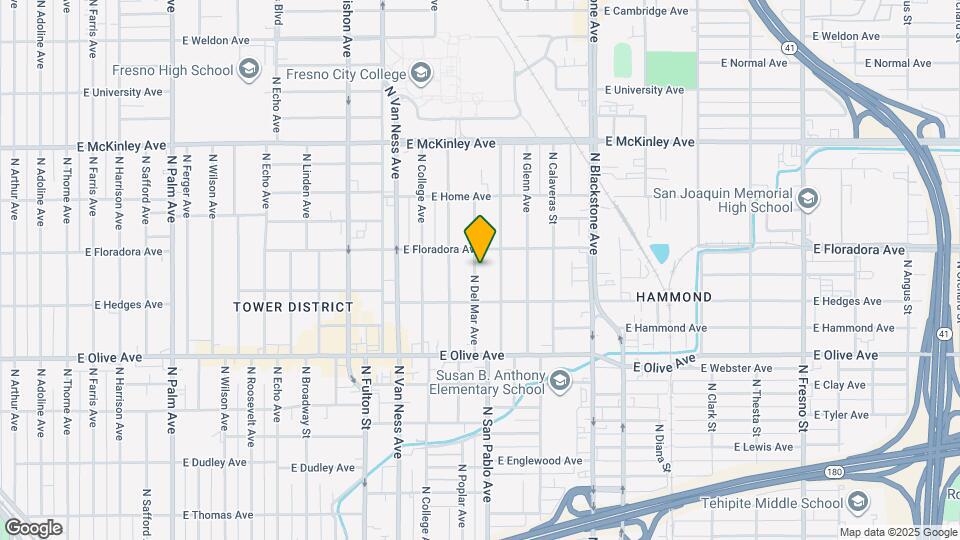 1364 N Del Mar Ave Map and Location Details