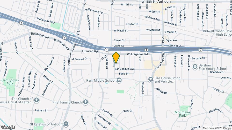 2749 El Rey St Map and Location Details