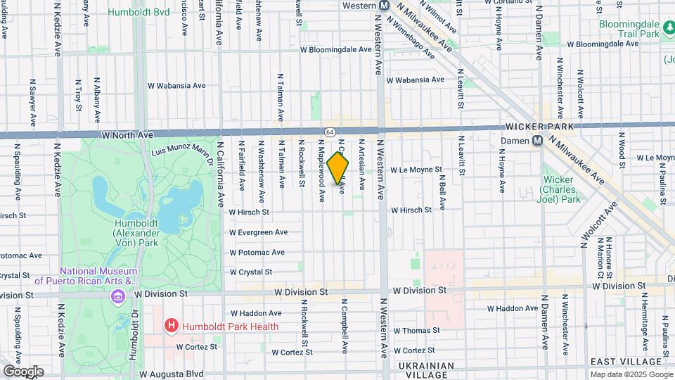 1430 N Campbell Ave Map and Location Details