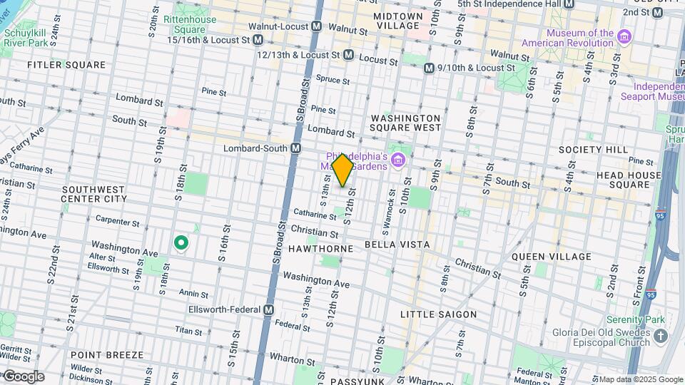 1201 Fitzwater St Map and Location Details