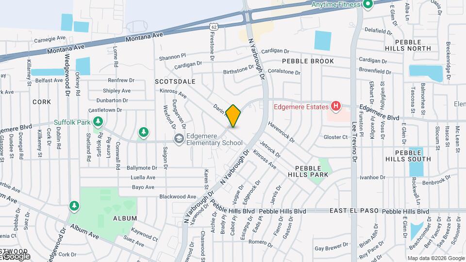 10555 Kinross Ave Map and Location Details