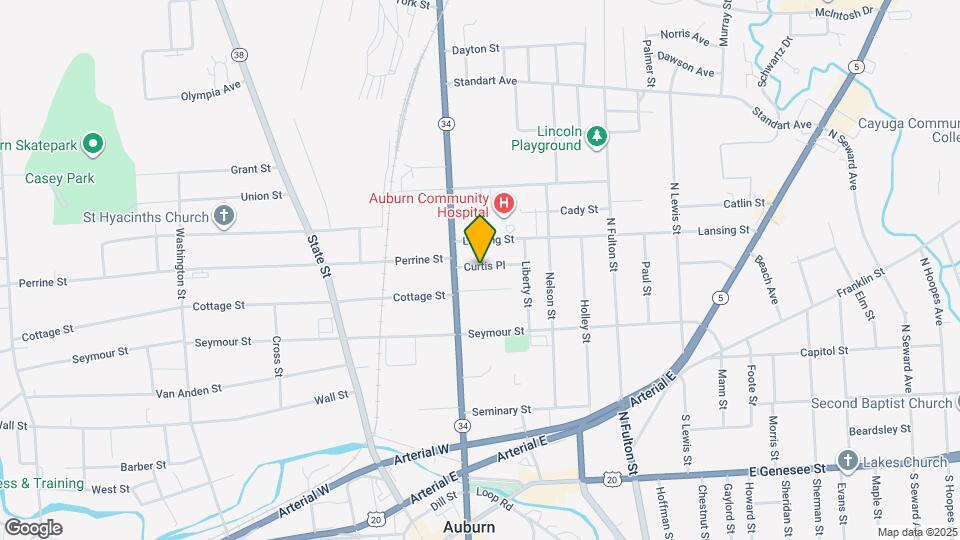 124 Curtis Pl Map and Location Details