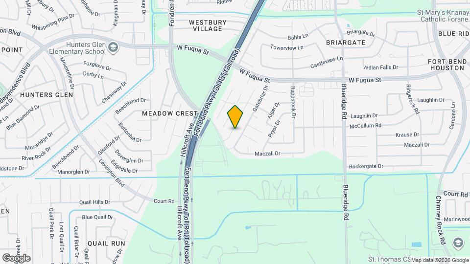 15915 Rosebriar Dr Map and Location Details