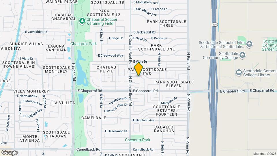 5125 N Granite Reef Rd Map and Location Details