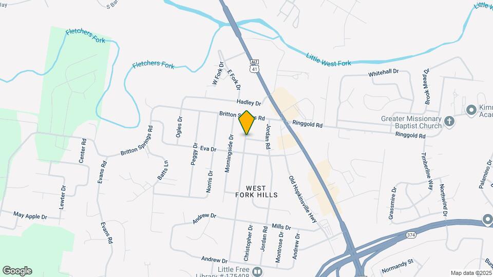 2447 Whitfield Dr Map and Location Details