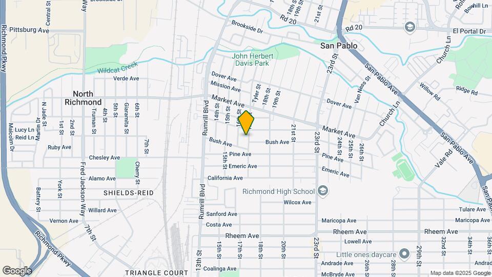 1615 17th St Map and Location Details