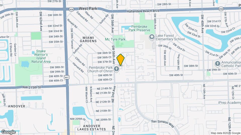 5411 SW 38th Ct Map and Location Details