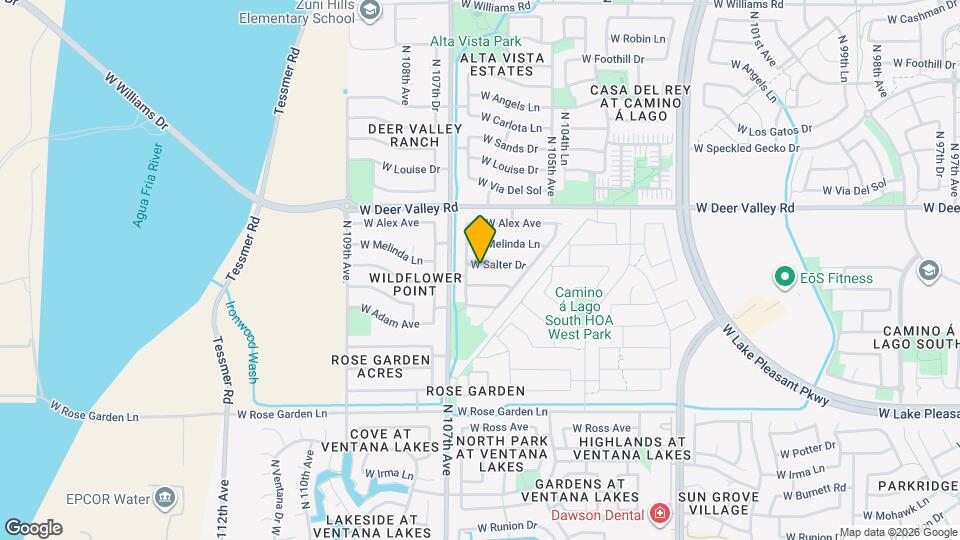10625 W Salter Dr Map and Location Details