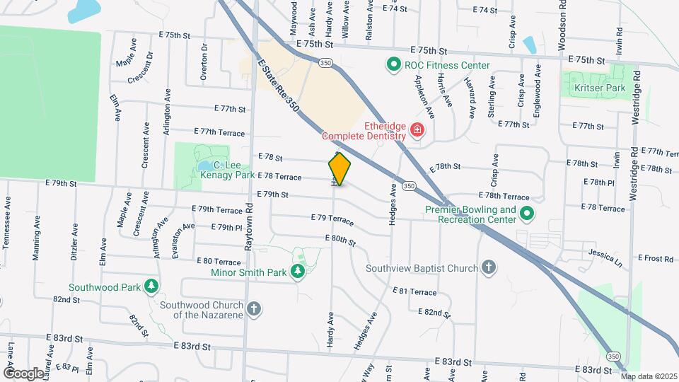 10400 E 79th St Map and Location Details